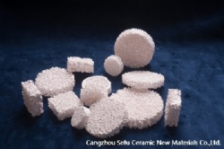 Aluminum ceramic foam filter